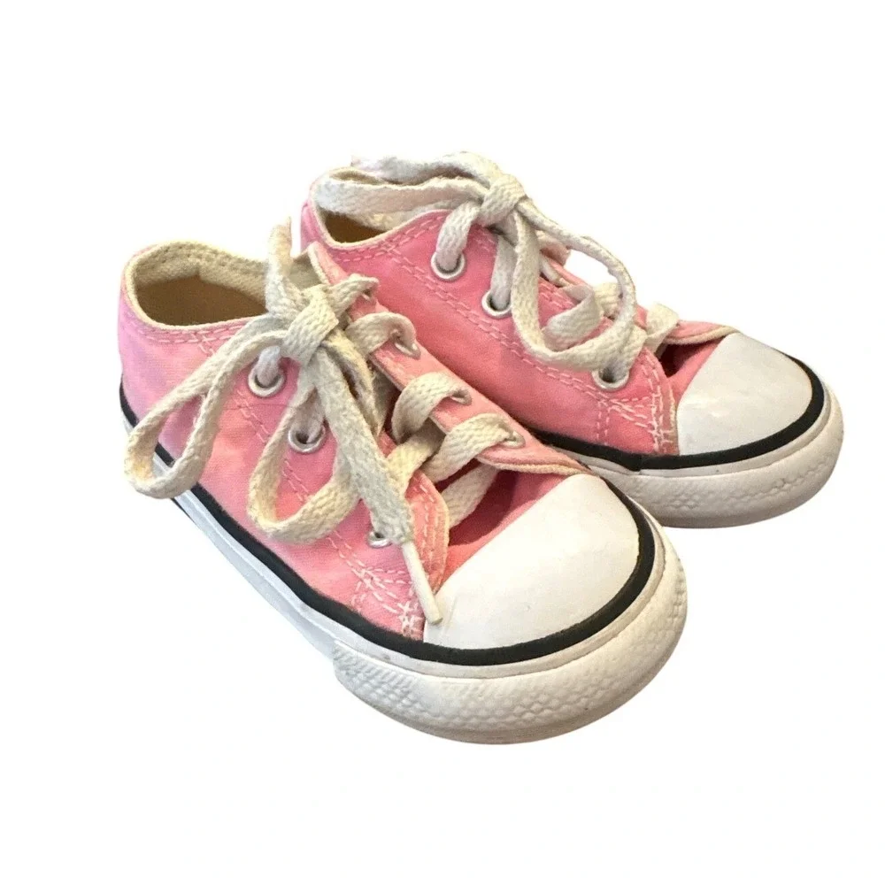 Converse Chuck Taylor All Star Pink Low Top Big Kids Girls Sneakers Size‎ 6